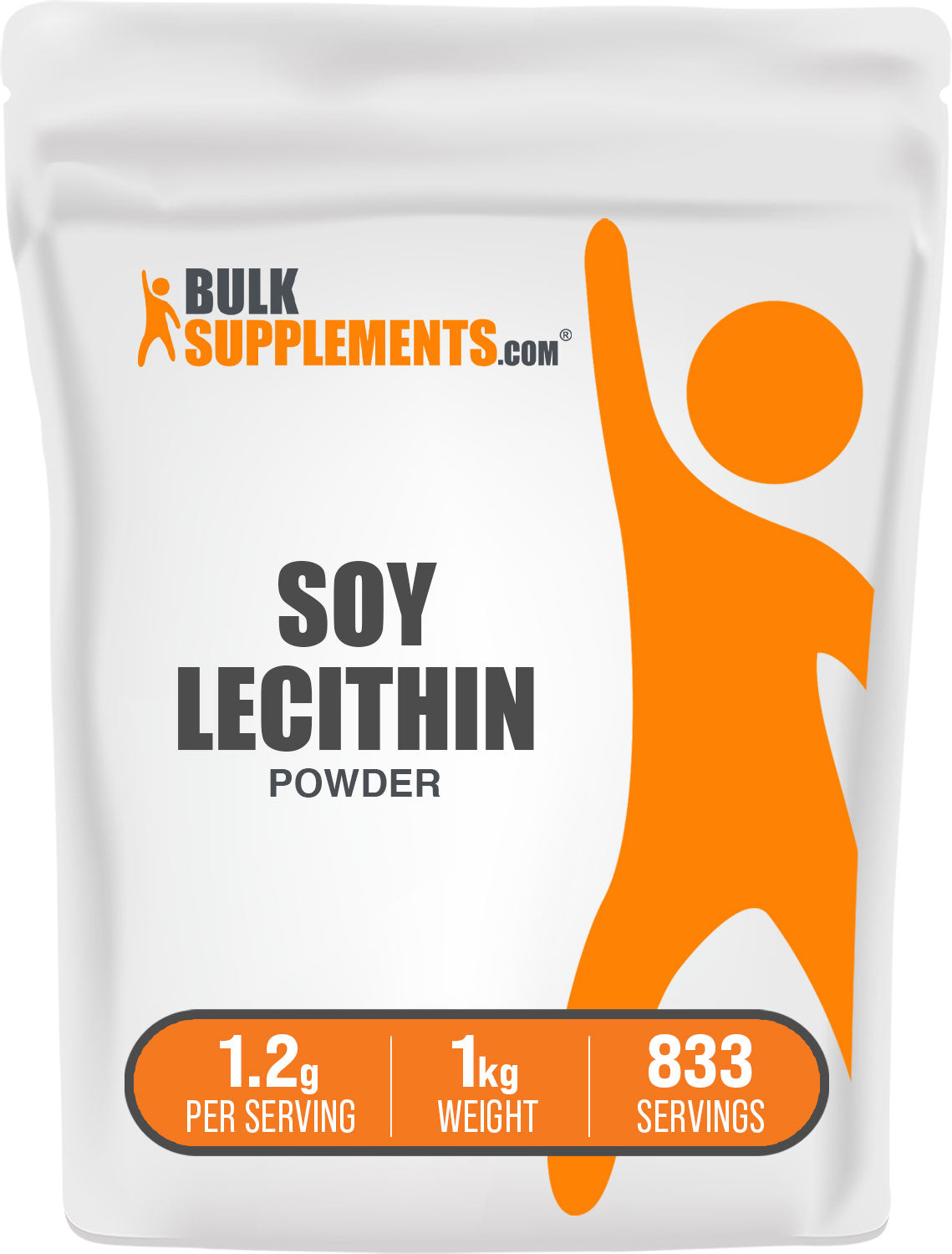 BulkSupplements.com Soy Lecithin Powder 1kg bag image