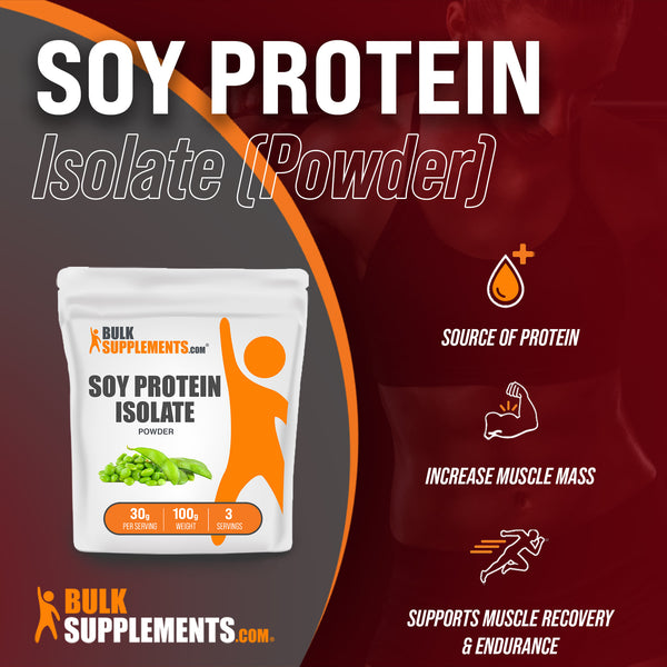 Bulk Supplements Protéine de soja Isolate