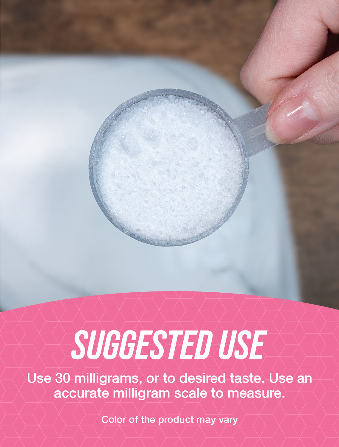Sucralose powder suggested use image