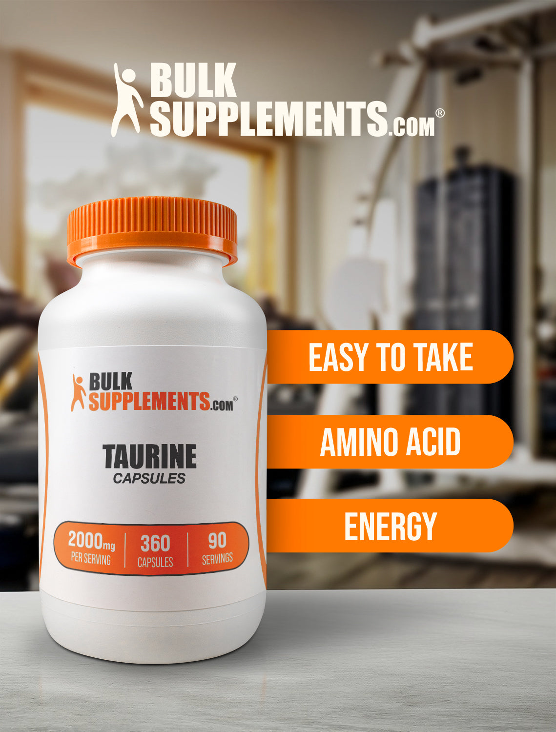 Taurine capsules keyword image 360 ct