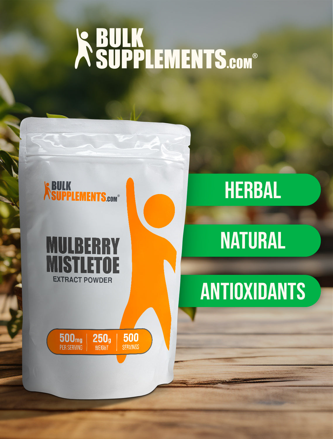 Mulberry Mistletoe Extract powder label 250g