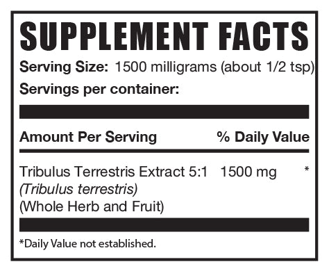 Tribulus terrestris extract powder mini label