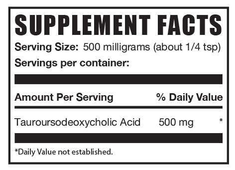 TUDCA powder mini label