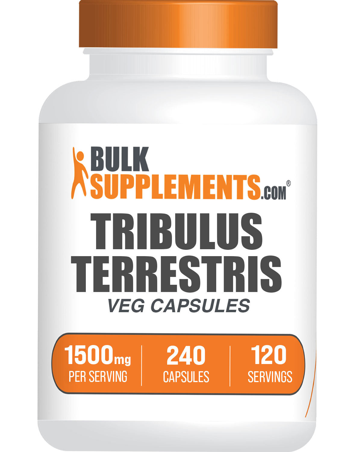 BulkSupplements.com Tribulus Terrestris Extract 240 ct capsules bottle image