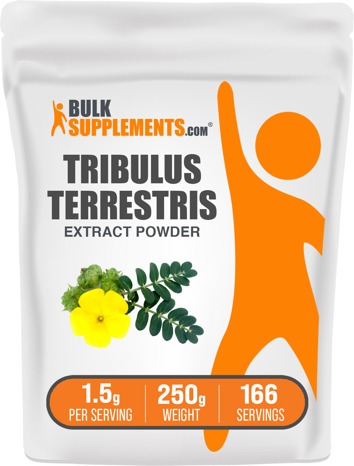 BulkSupplements.com Tribulus Terrestris Extract Powder 250g bag image