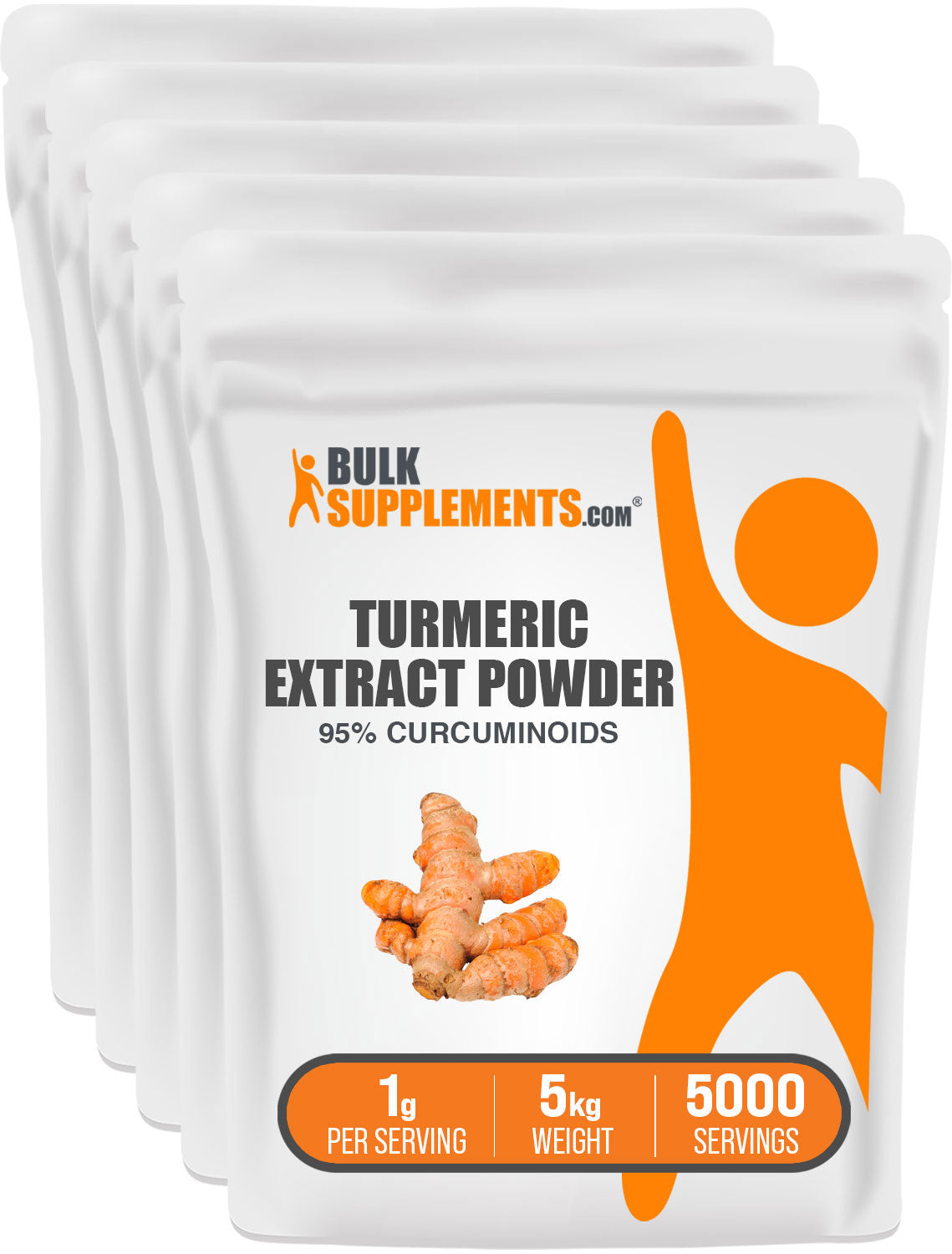 BulkSupplements.com Turmeric Extract Powder 5kg bag image