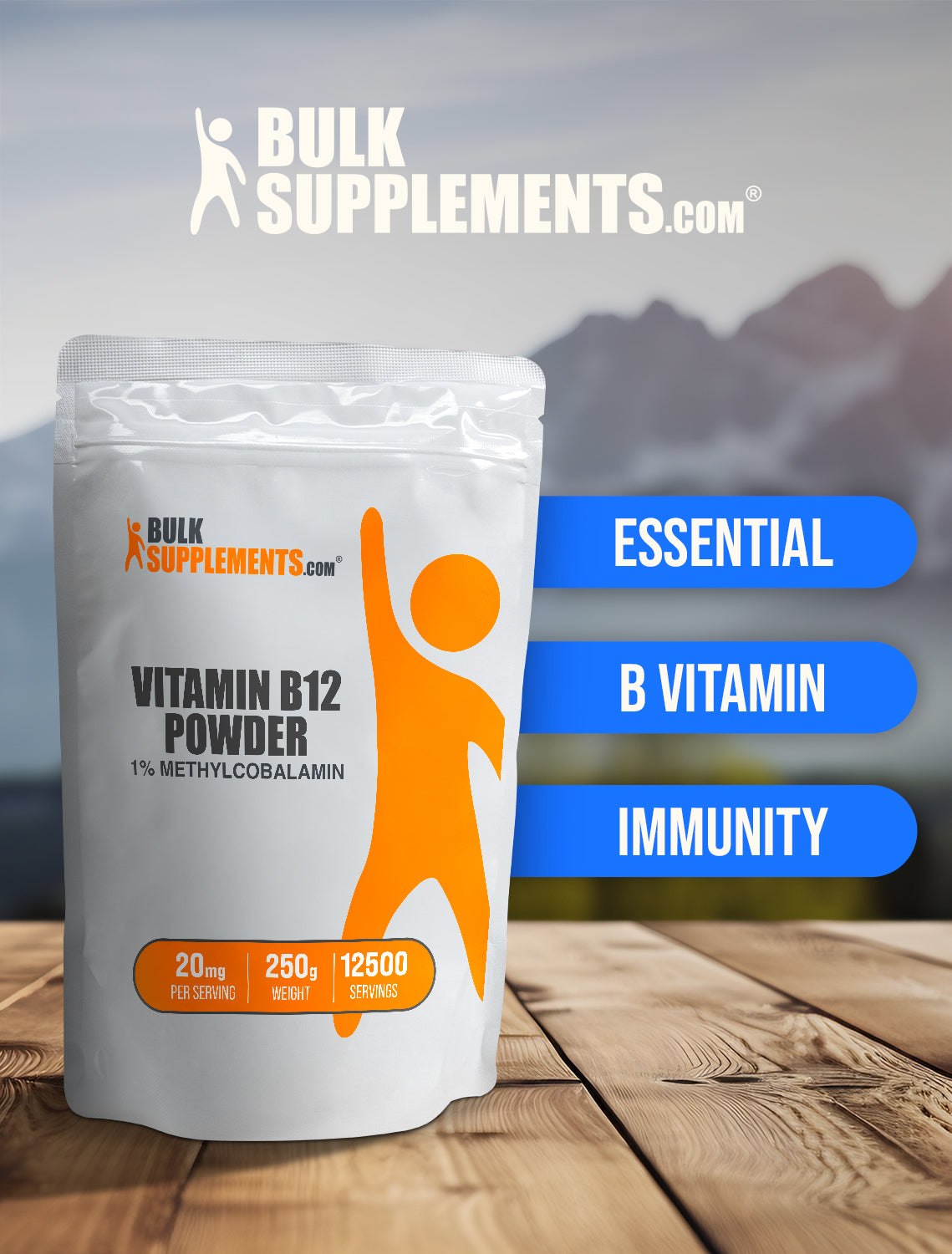 Vitamin B12 1% Methylcobalamin powder keyword image 250g