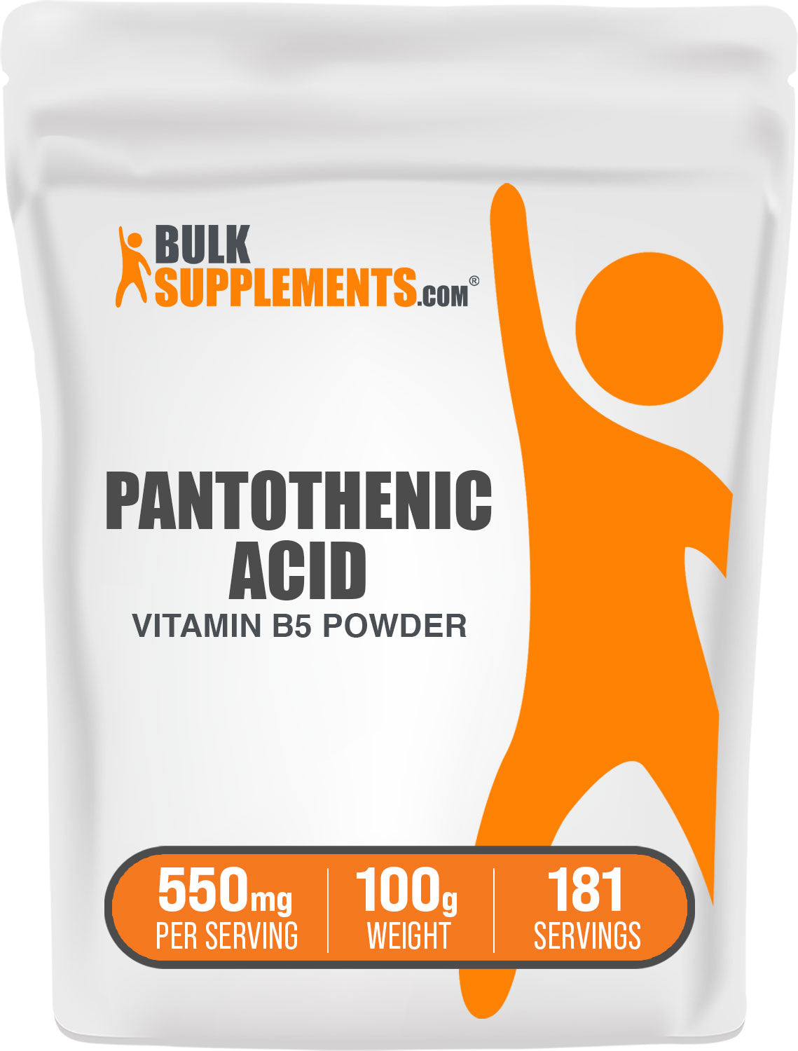 BulkSupplement.com Vitamin B5 Powder 100g bag image