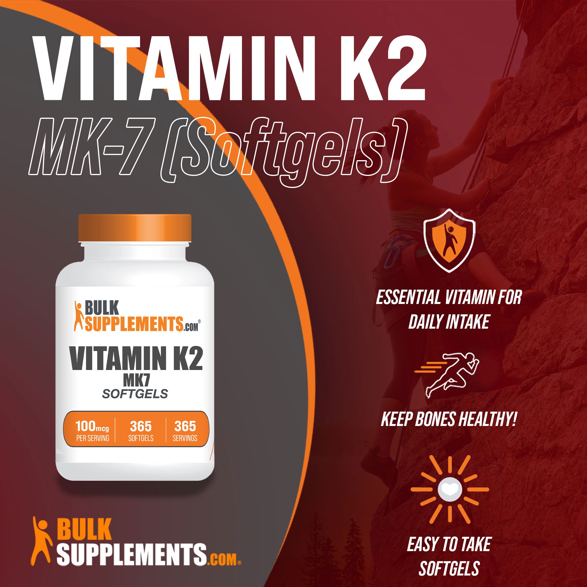 ויטמין K2 MK7 סופטג'לים