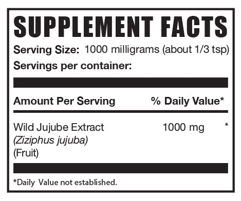 Wild jujube extract powder mini label