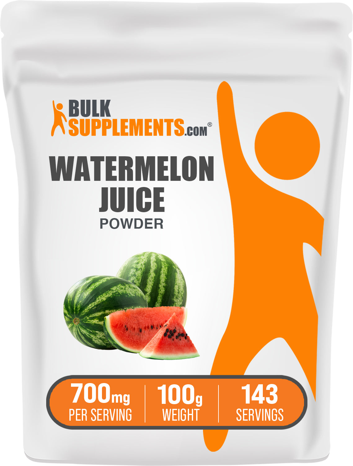 BulkSupplements.com Watermelon Juice Powder 100g bag image