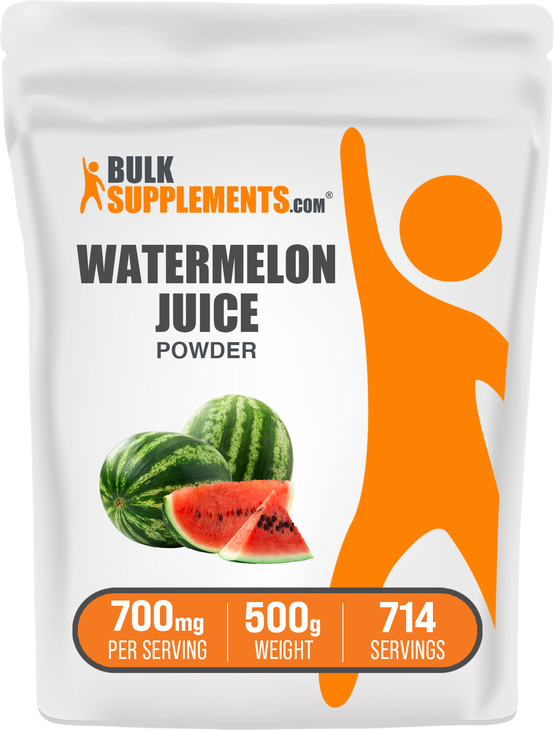 BulkSupplements.com Watermelon Juice Powder 500g bag image