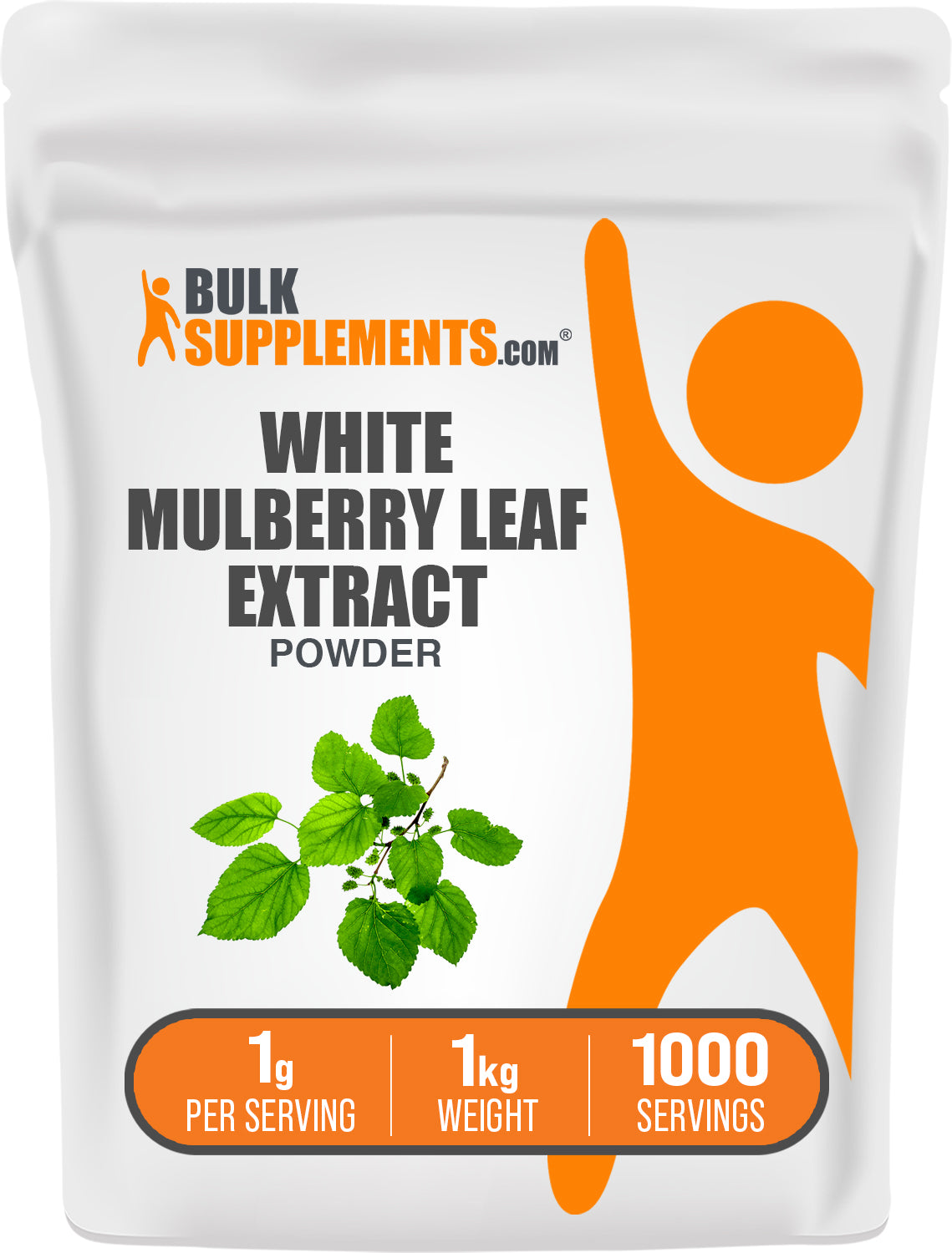 BulkSupplements.com White Mulberry Extract Powder 1kg bag image