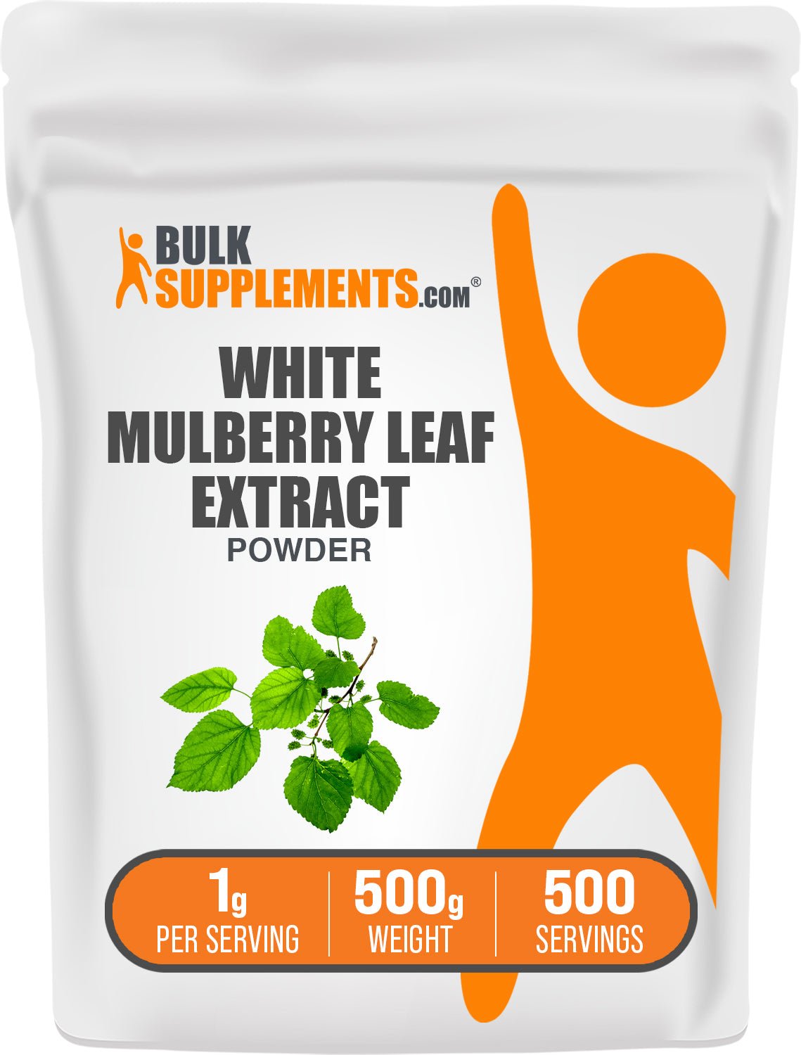 BulkSupplements.com White Mulberry Extract Powder 500g bag image