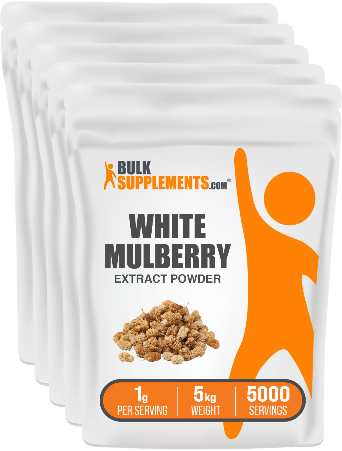 BulkSupplements.com White Mulberry Extract Powder 5kg bag image