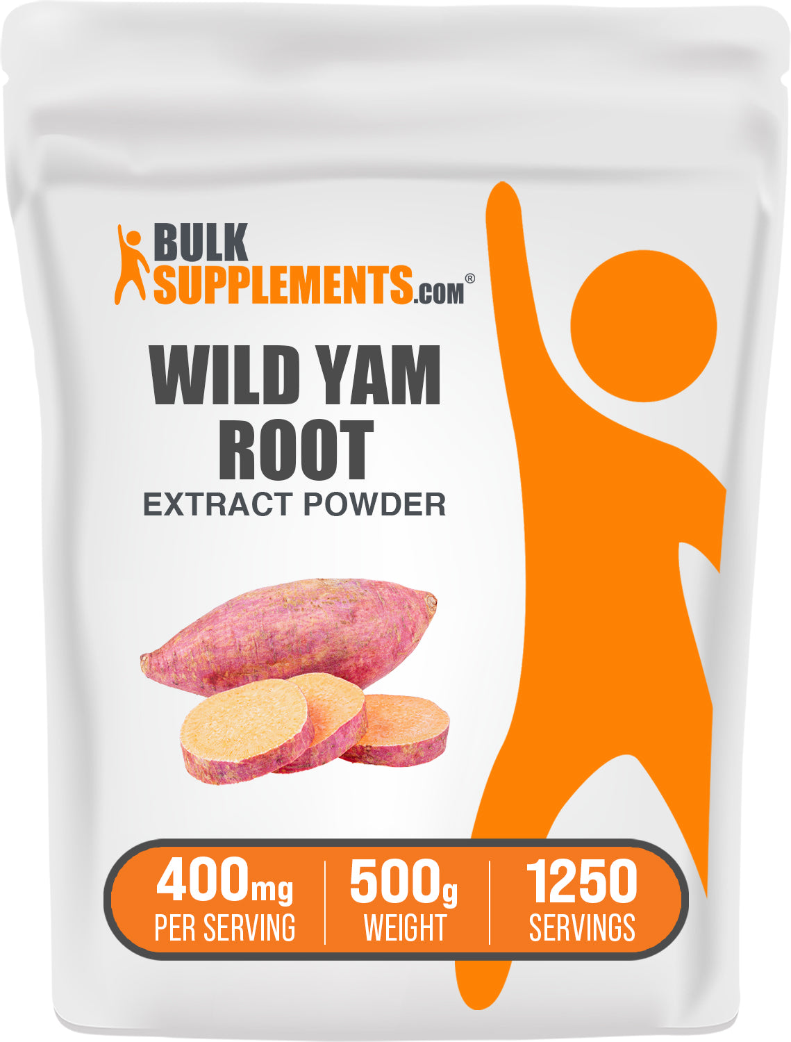 BulkSupplements.com Wild Yam Extract Powder 500g bag image