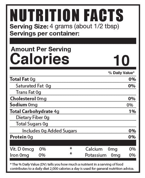 Xylitol powder mini label