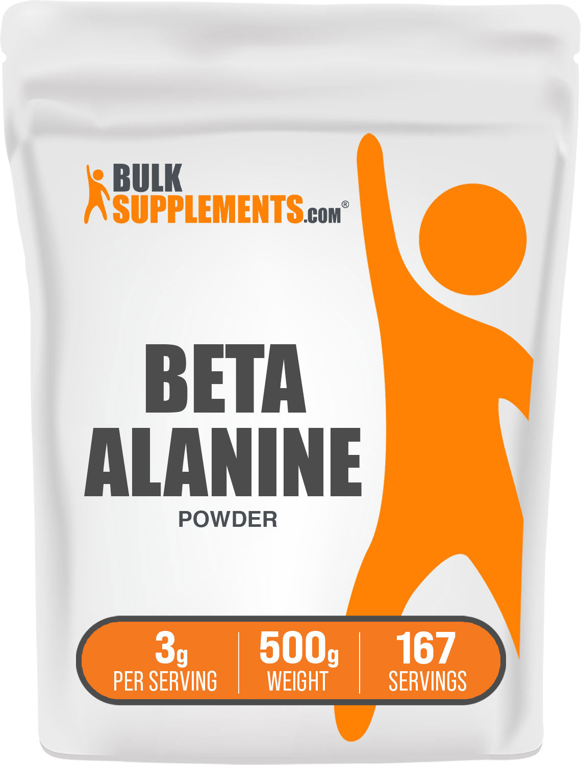 BulkSupplements.com Beta Alanine Powder 500g bag image